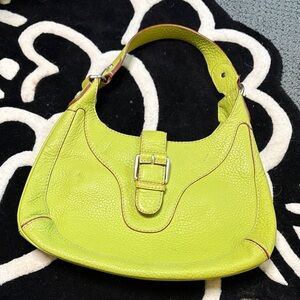 Y2K Vintage Lime Chartreuse Shoulder Bag